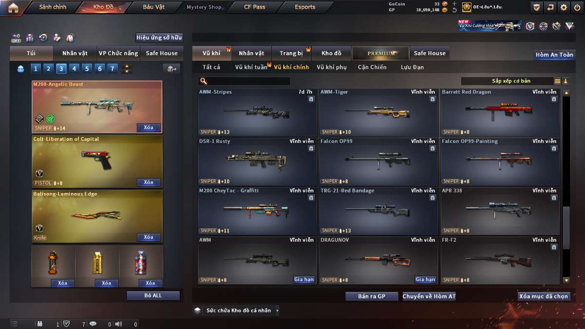 shop acc cf uy tin gia re
